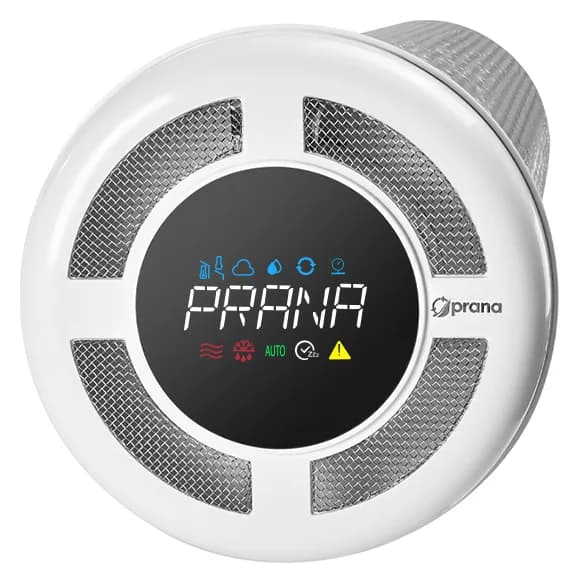 Prana rumsaggregat sett framifrån med rund front och display